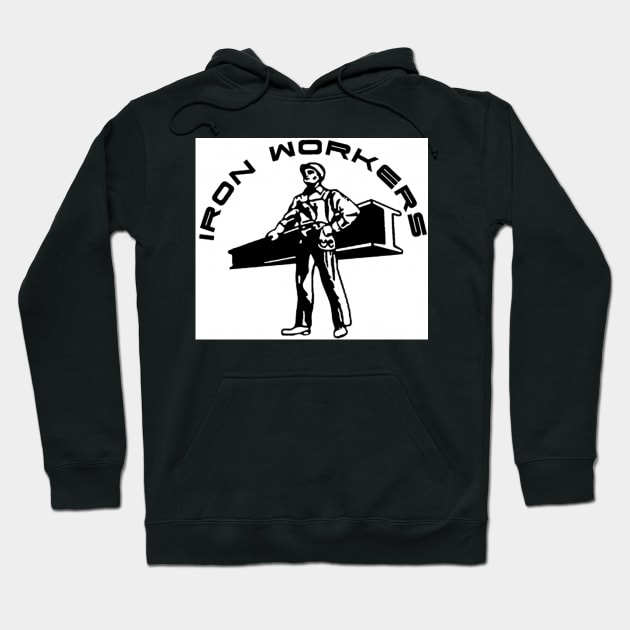 Iron Workers Hoodie by  The best hard hat stickers 